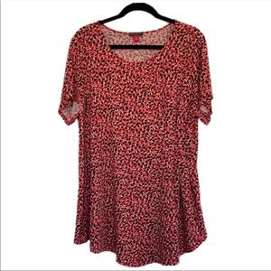 Vince Camuto Plus 2X Stretch Speckle Top